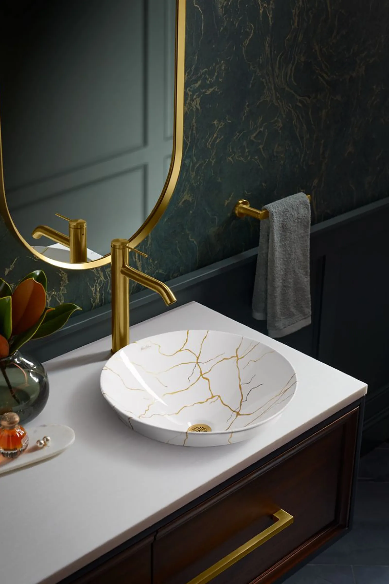 16-3/4" round vessel bathroom sink, no overflow^Kohler Hot