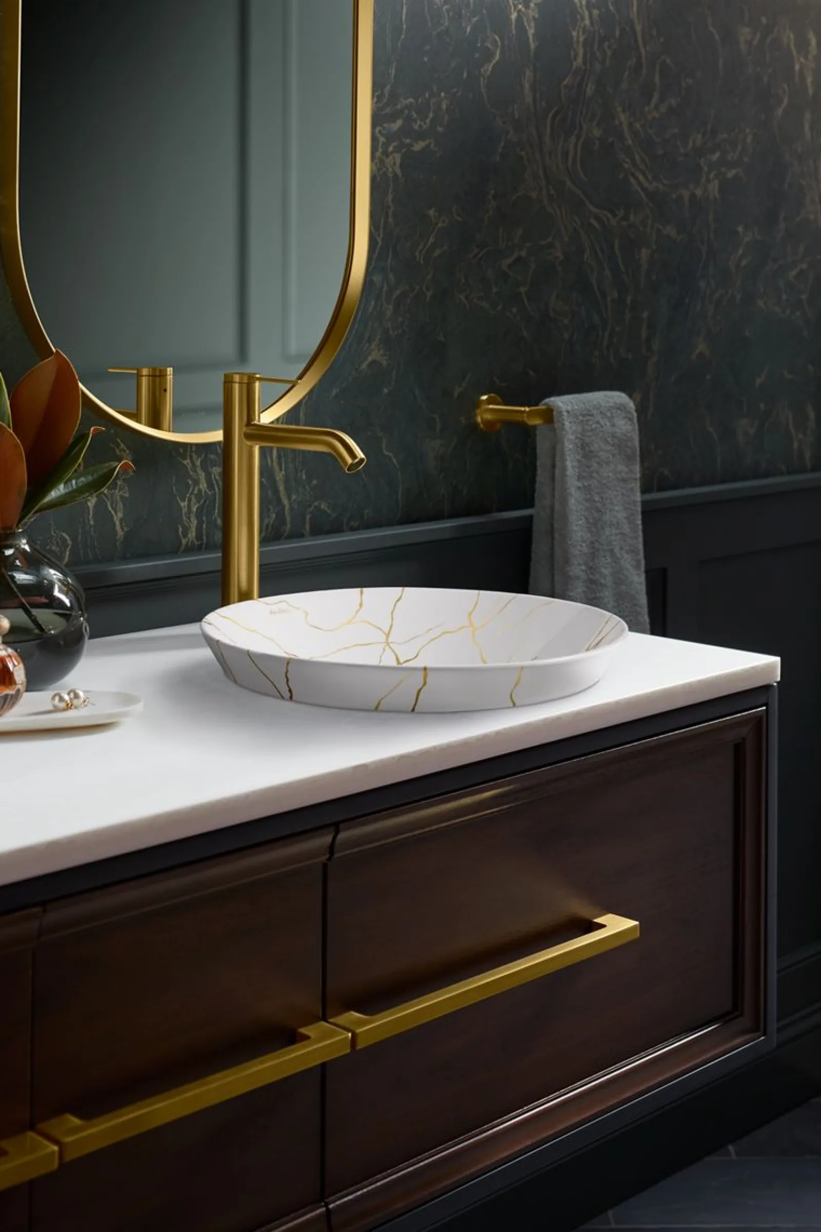 16-3/4" round vessel bathroom sink, no overflow^Kohler Hot