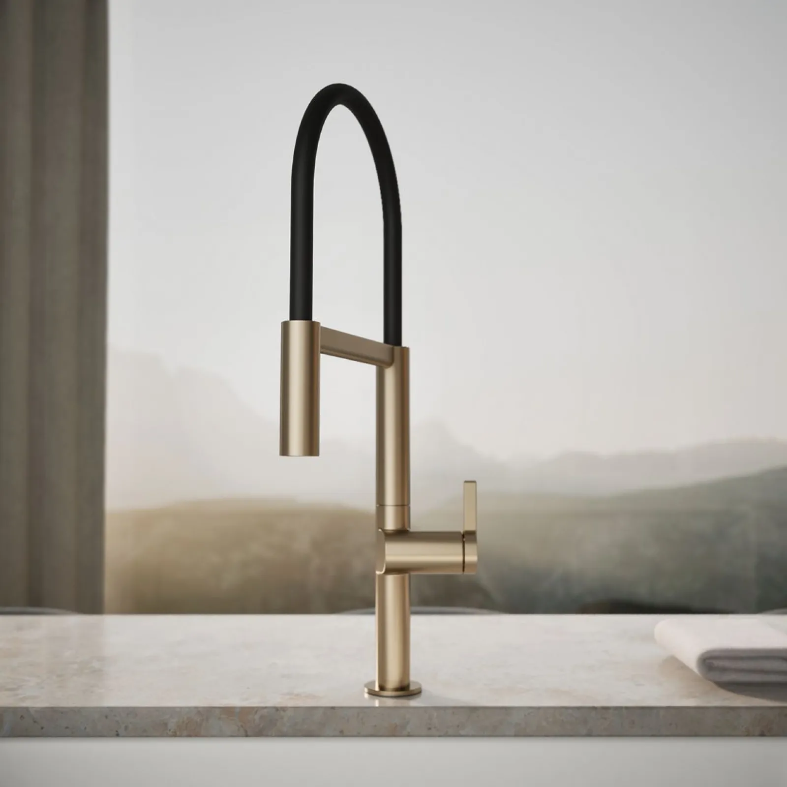 Semi-professional kitchen sink faucet with two-function sprayhead^Kohler Best