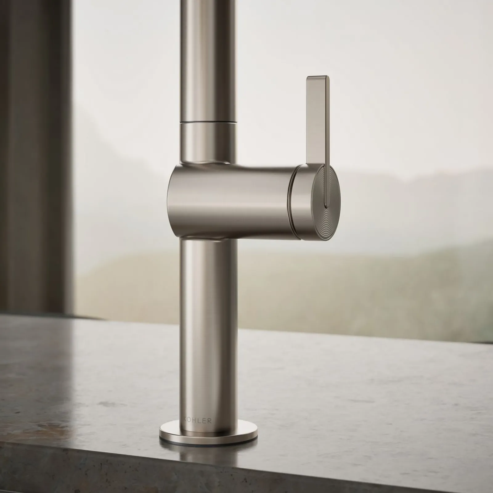 Semi-professional kitchen sink faucet with two-function sprayhead^Kohler Best