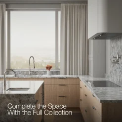 Semi-professional kitchen sink faucet with three-function sprayhead^Kohler Best