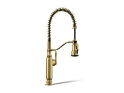 Semi-professional kitchen sink faucet with three-function sprayhead^Kohler Outlet