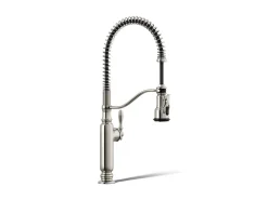 Semi-professional kitchen sink faucet with three-function sprayhead^Kohler Outlet
