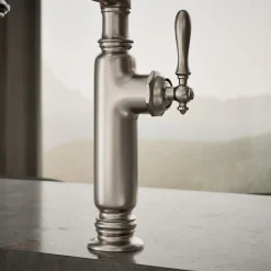 Semi-professional kitchen sink faucet with three-function sprayhead^Kohler Outlet