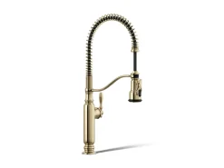 Semi-professional kitchen sink faucet with three-function sprayhead^Kohler Outlet