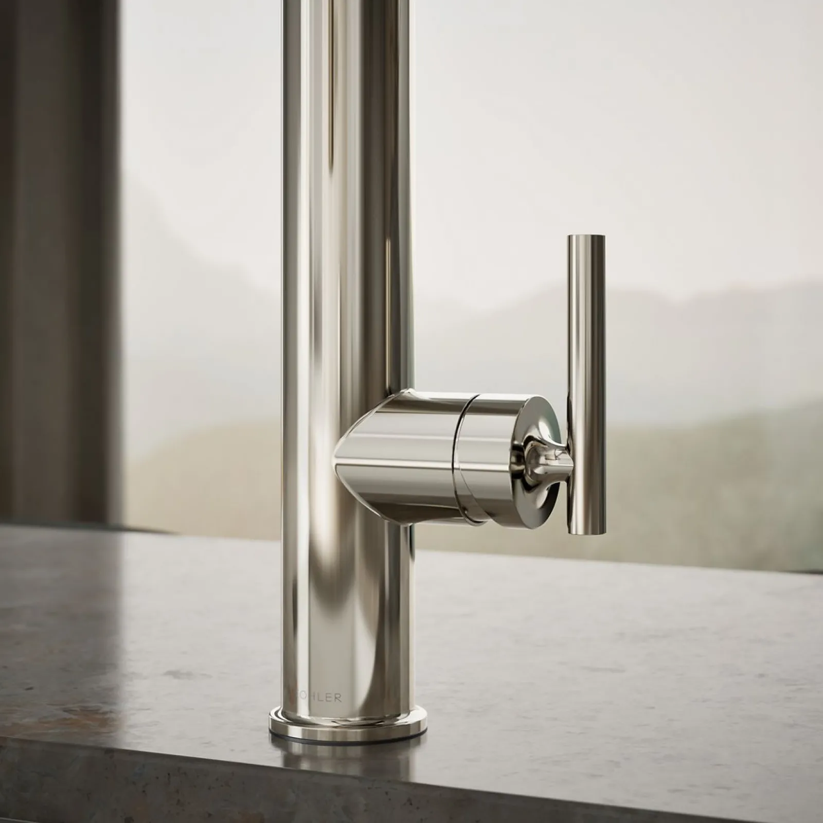 Semi-professional kitchen sink faucet with three-function sprayhead^Kohler Outlet