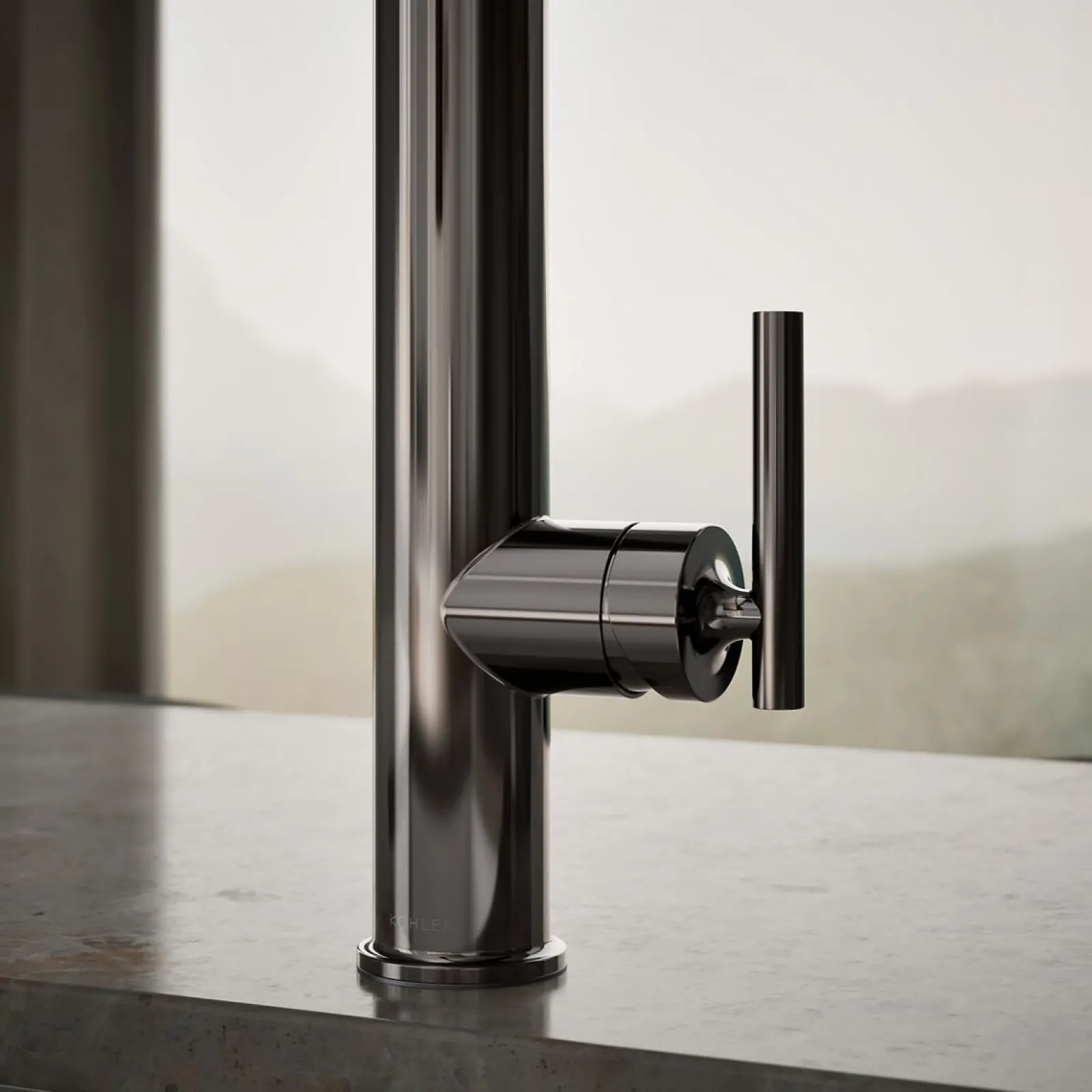 Semi-professional kitchen sink faucet with three-function sprayhead^Kohler Outlet