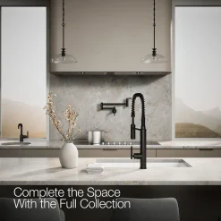 Semi-professional kitchen sink faucet with three-function sprayhead^Kohler Outlet