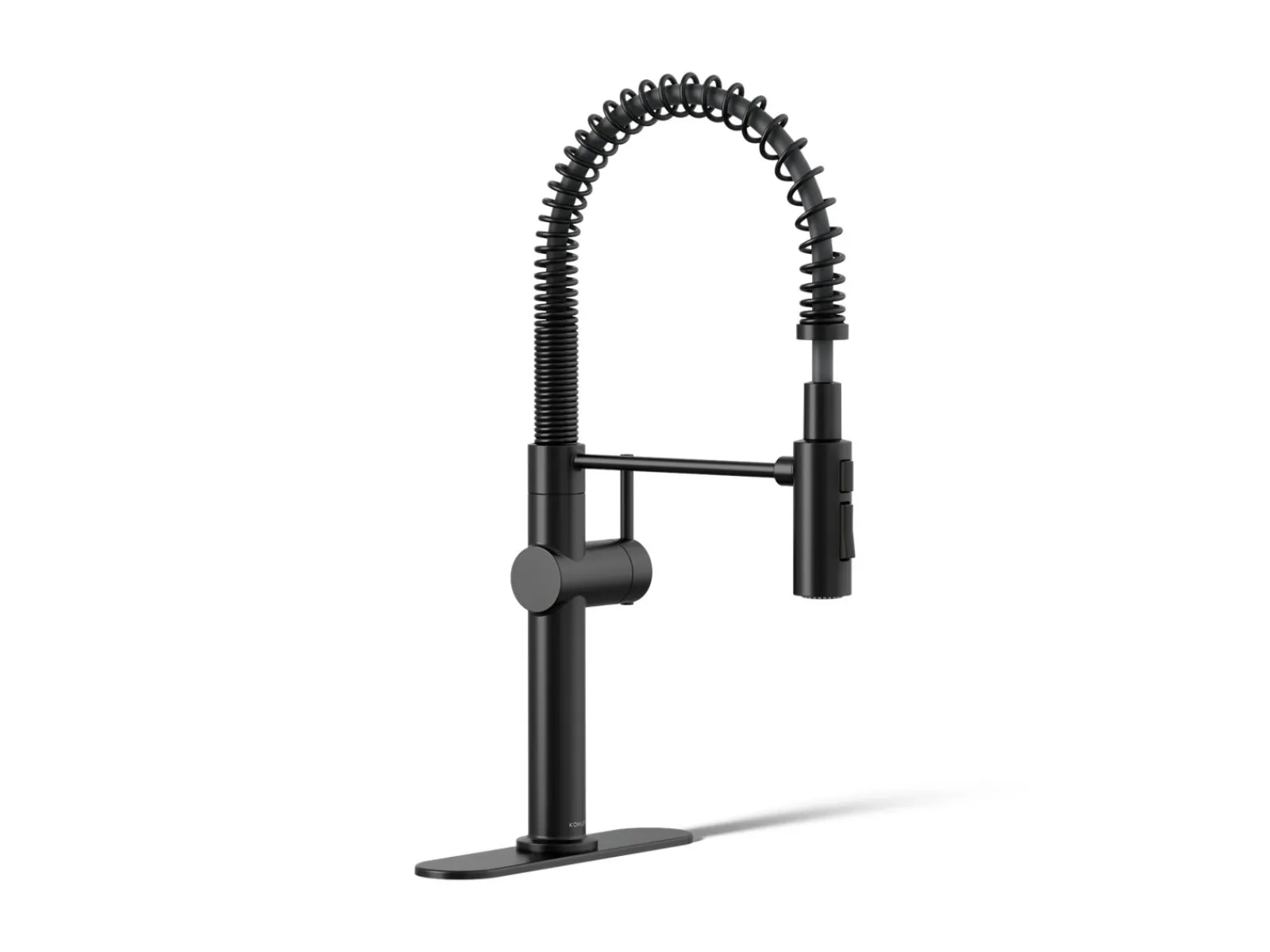 Semi-professional kitchen sink faucet with three-function sprayhead^Kohler New