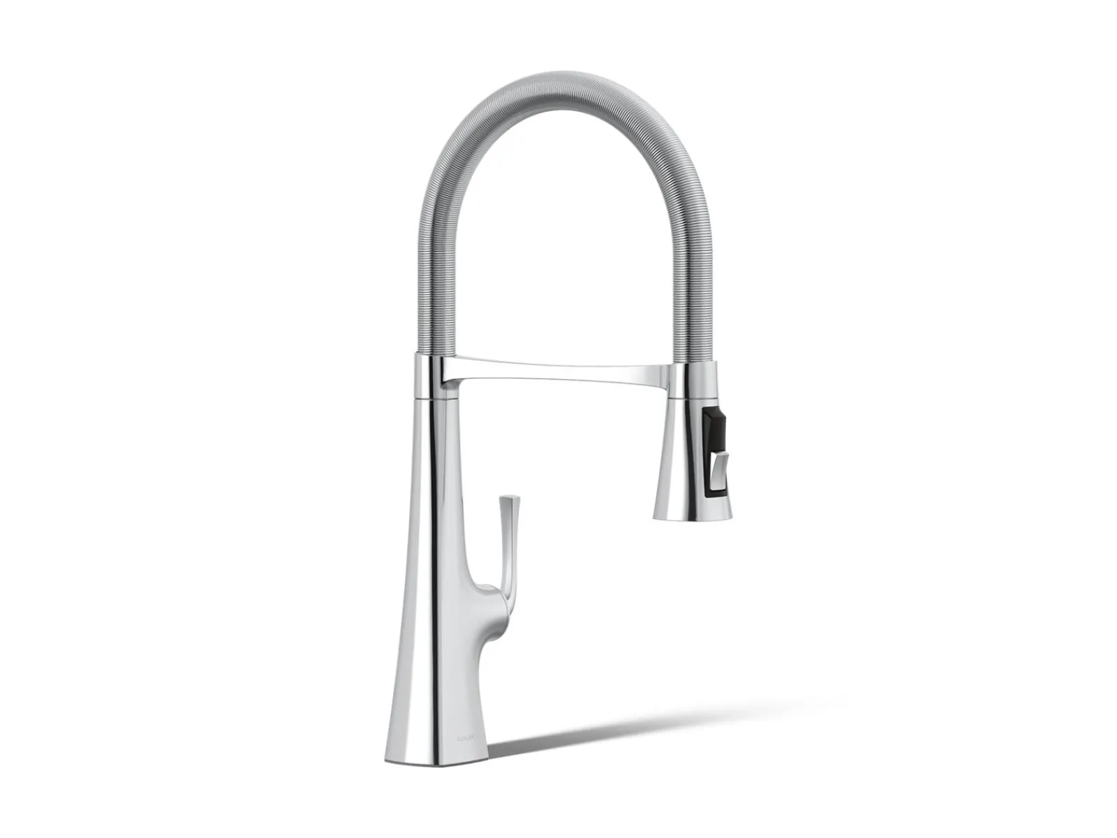 Semi-professional kitchen sink faucet with three-function sprayhead^Kohler Online