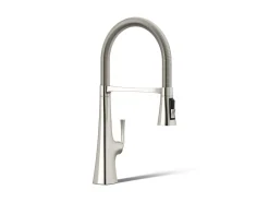 Semi-professional kitchen sink faucet with three-function sprayhead^Kohler Online