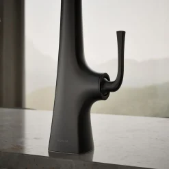Semi-professional kitchen sink faucet with three-function sprayhead^Kohler Online