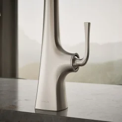 Semi-professional kitchen sink faucet with three-function sprayhead^Kohler Online