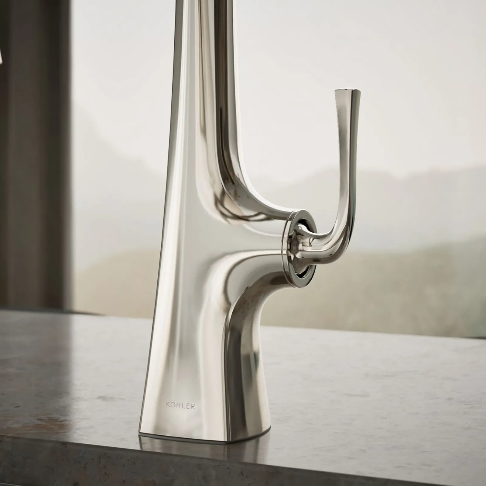 Semi-professional kitchen sink faucet with three-function sprayhead^Kohler Online