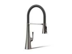 Semi-professional kitchen sink faucet with three-function sprayhead^Kohler Online