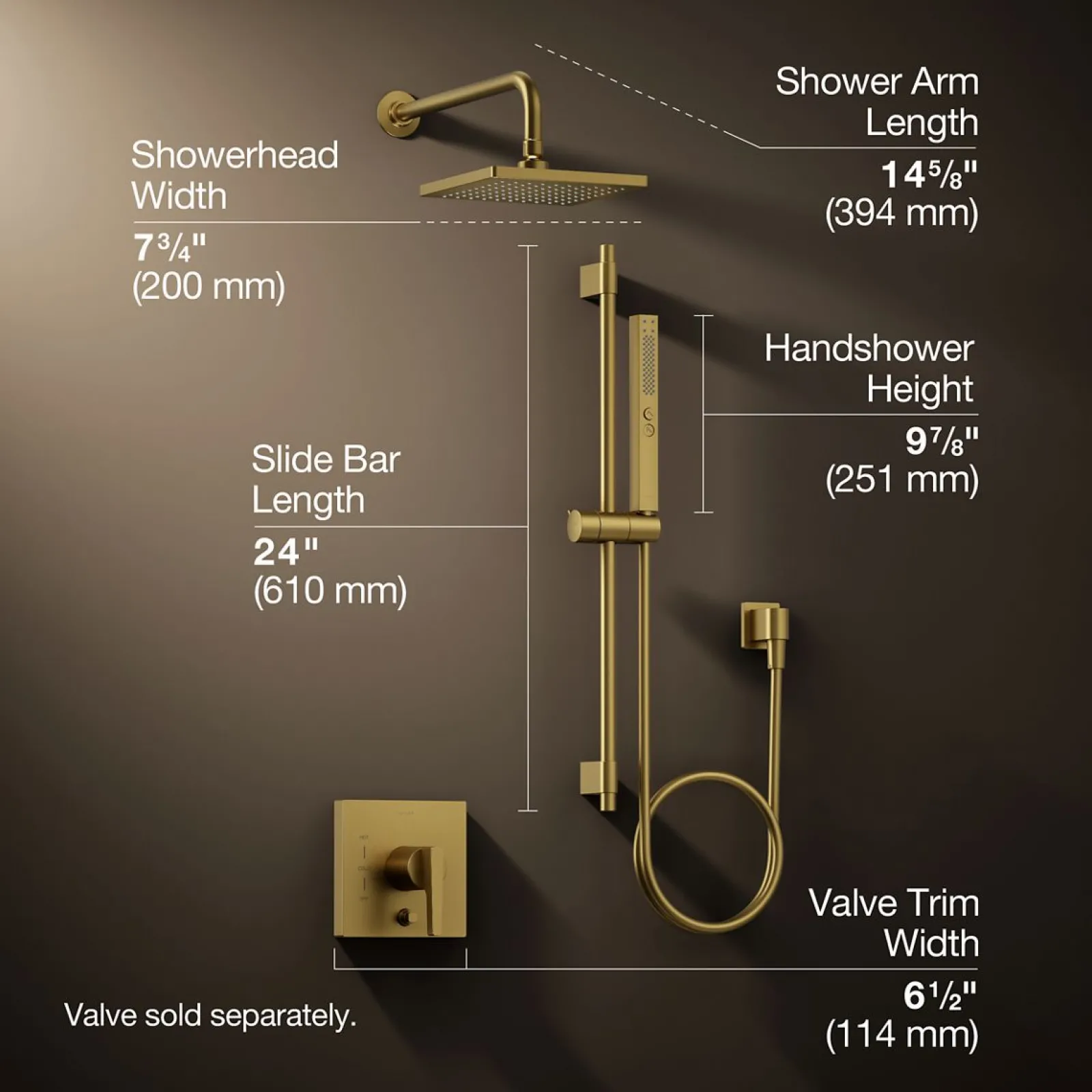 Showering kit, 1.75 gpm^Kohler Clearance