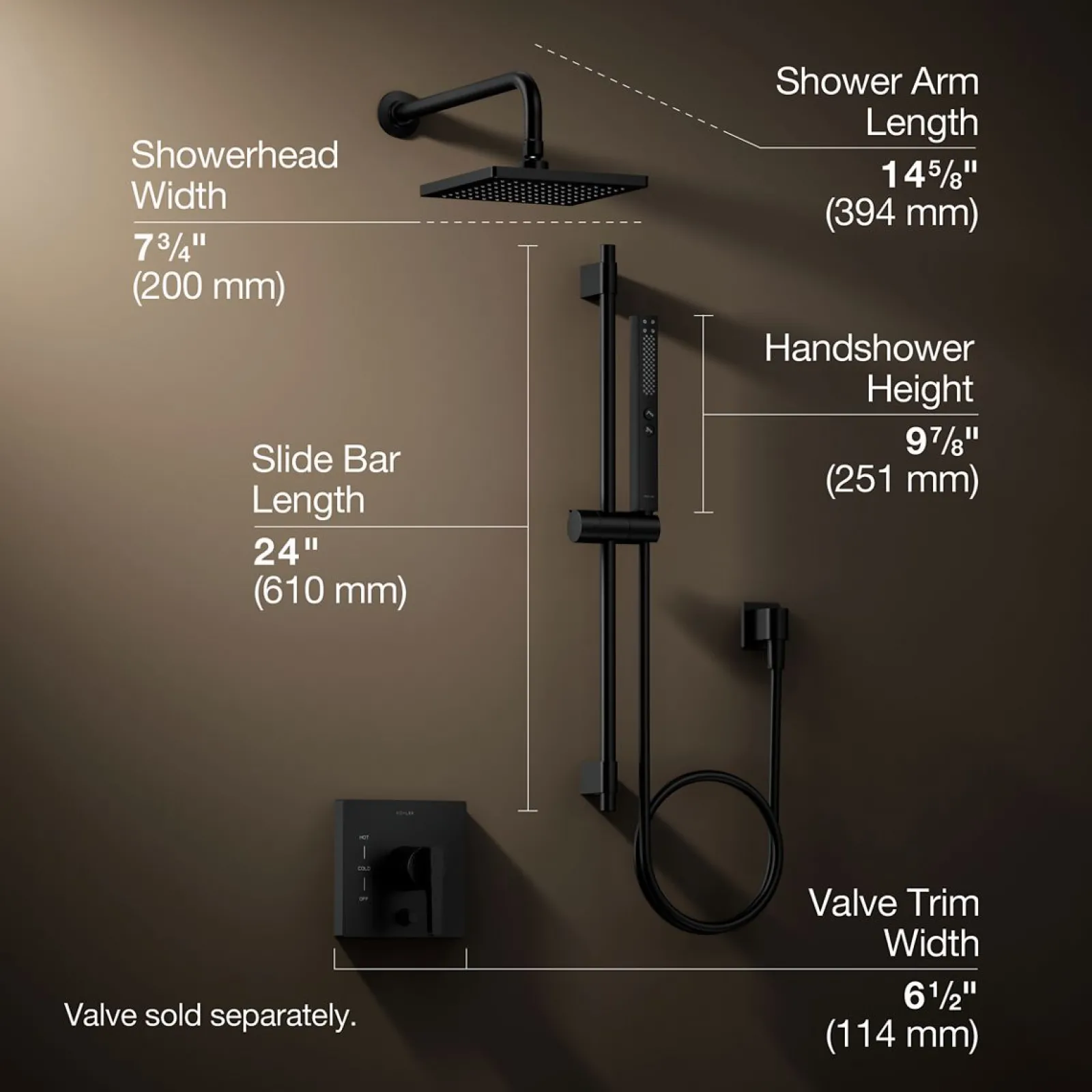 Showering kit, 1.75 gpm^Kohler Clearance