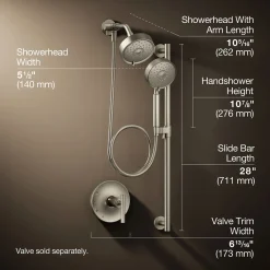 Showering Kit, 2.5 gpm^Kohler