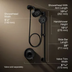 Showering Kit, 2.5 gpm^Kohler