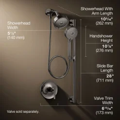 Showering Kit, 2.5 gpm^Kohler