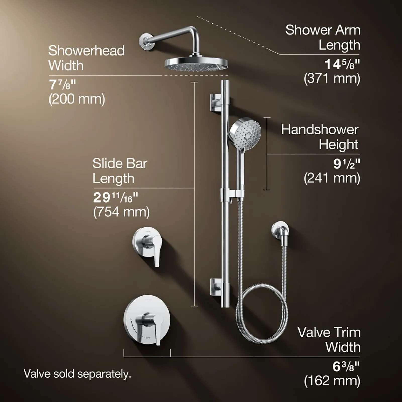 Showering kit, 2.5 gpm^Kohler