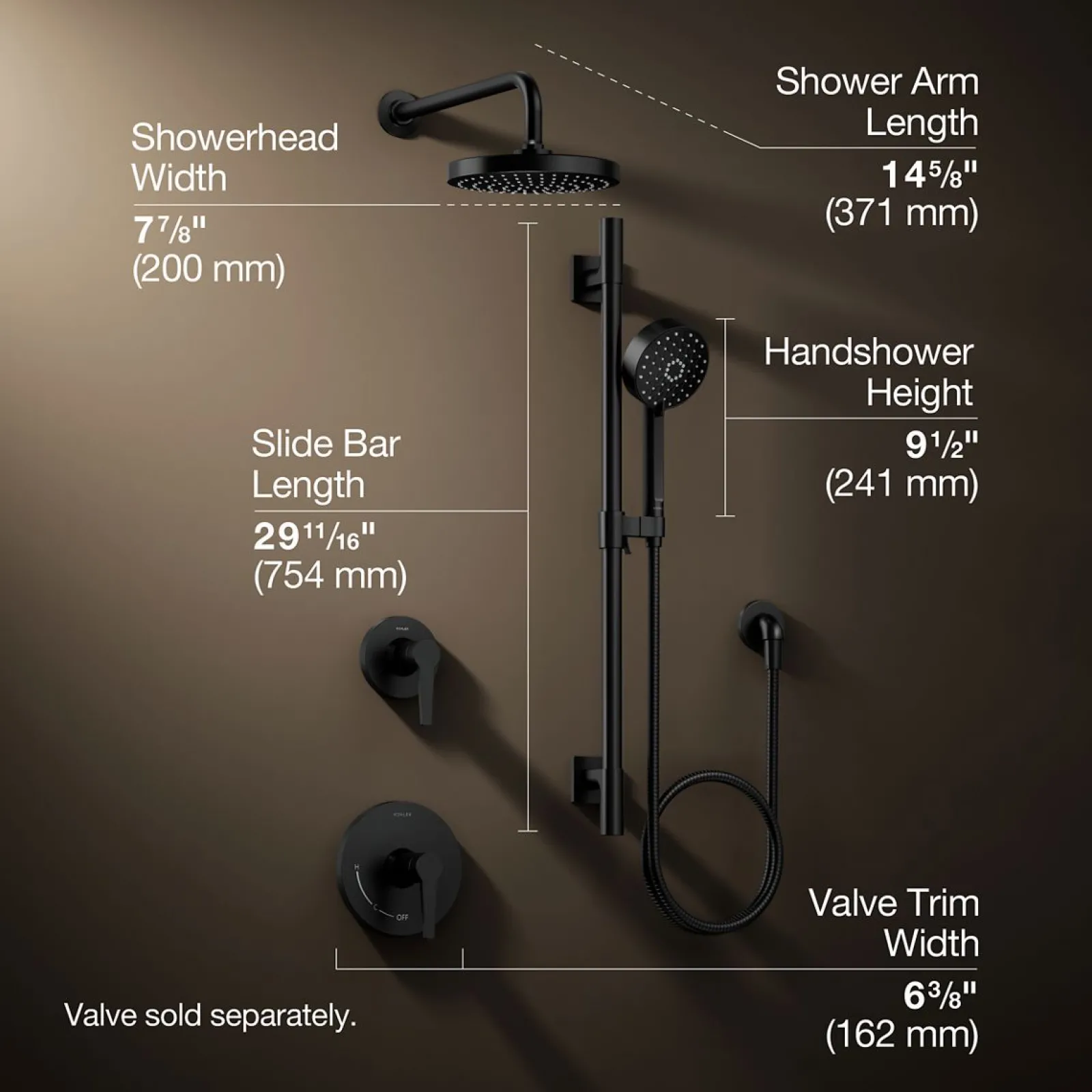 Showering kit, 2.5 gpm^Kohler