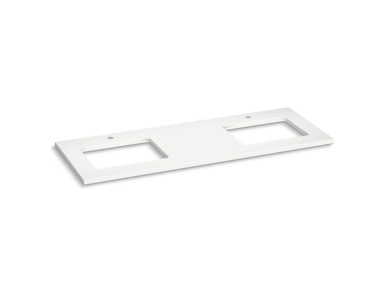 Silestone® 61" quartz vanity top with two rectangular cutouts^Kohler Clearance
