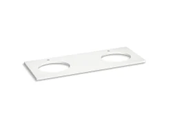 Silestone® quartz 61" vanity top with double oval cutouts^Kohler Discount