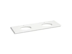 Silestone® 73" quartz vanity top with two oval cutouts^Kohler Discount