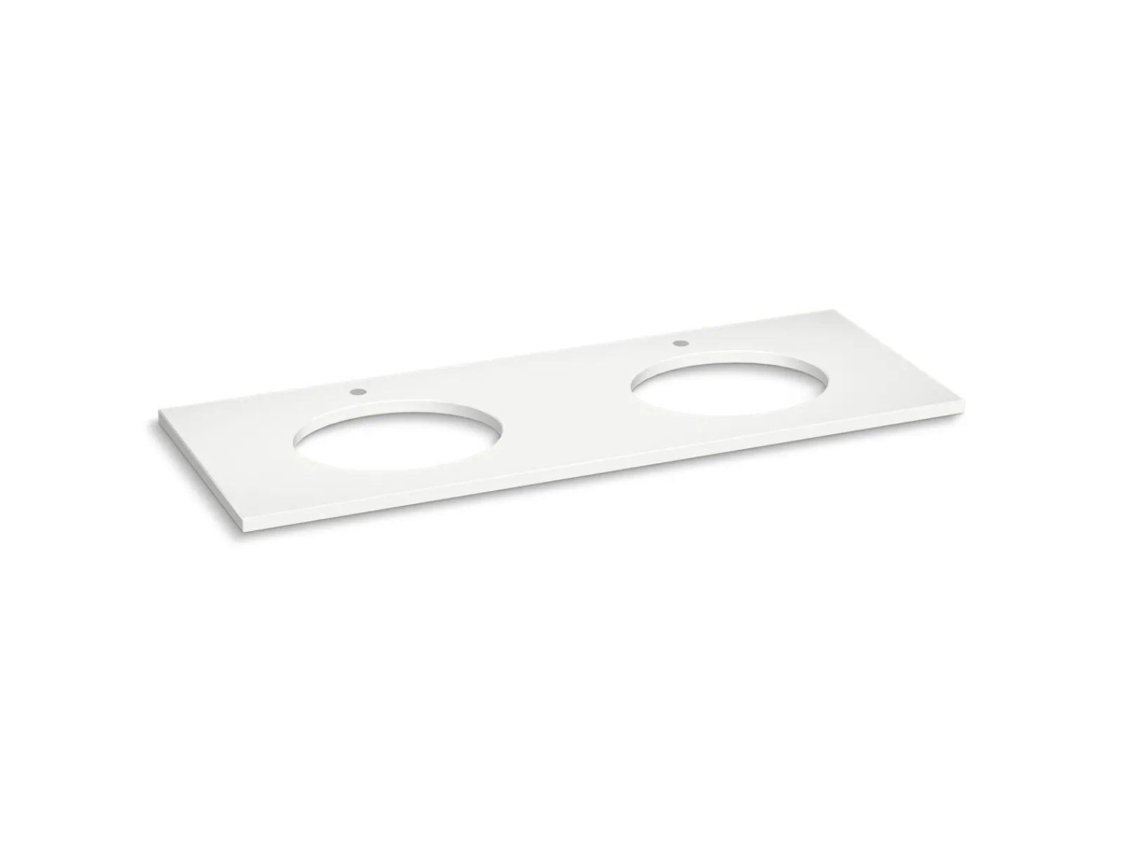 Silestone® quartz 61" vanity top with double oval cutouts^Kohler Online