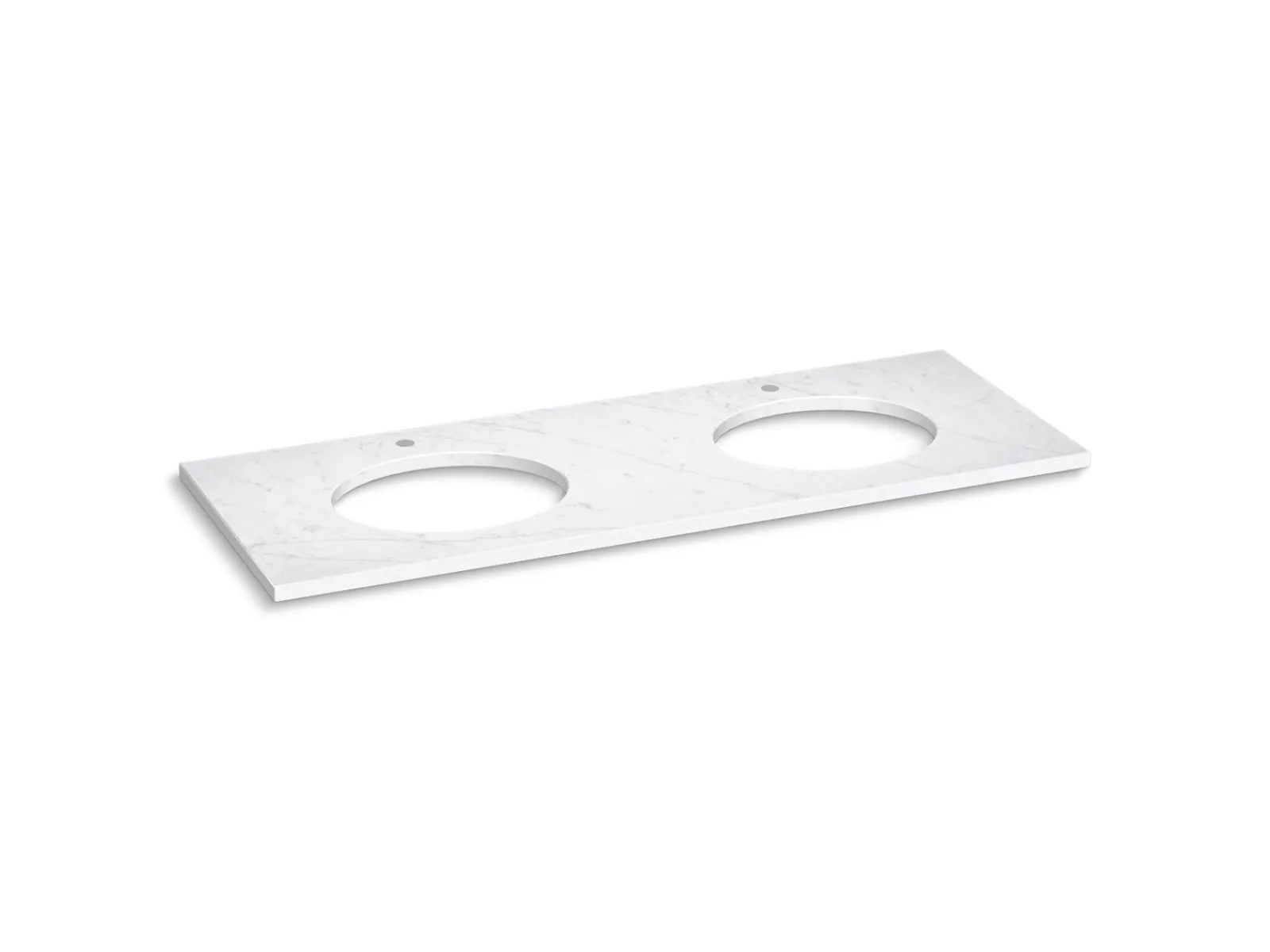 Silestone® quartz 61" vanity top with double oval cutouts^Kohler Online