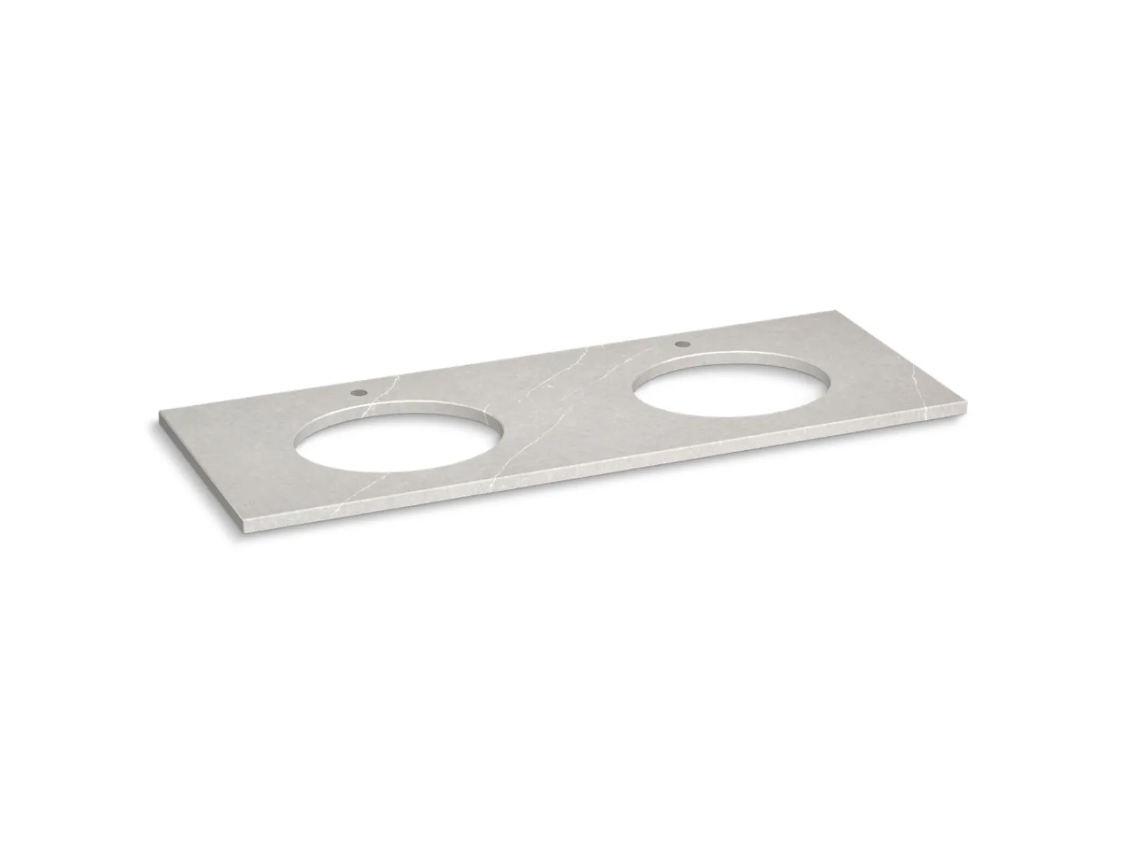 Silestone® quartz 61" vanity top with double oval cutouts^Kohler Online