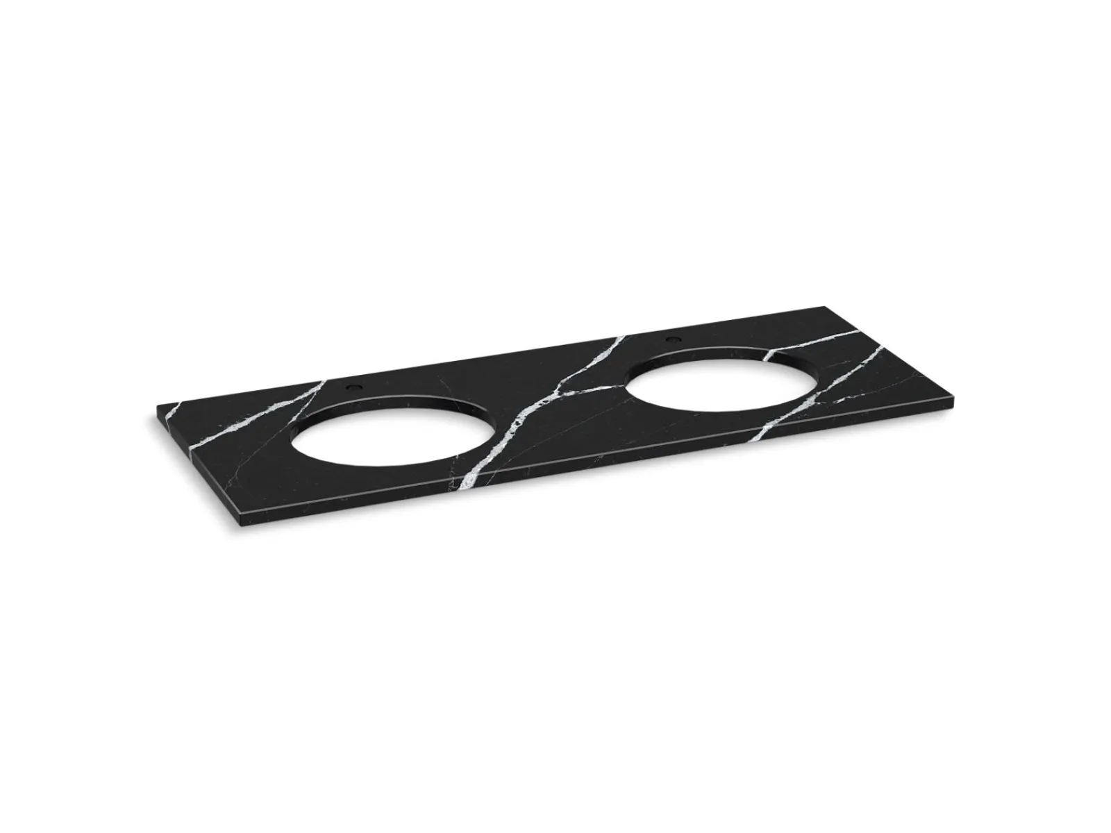 Silestone® quartz 61" vanity top with double oval cutouts^Kohler Online
