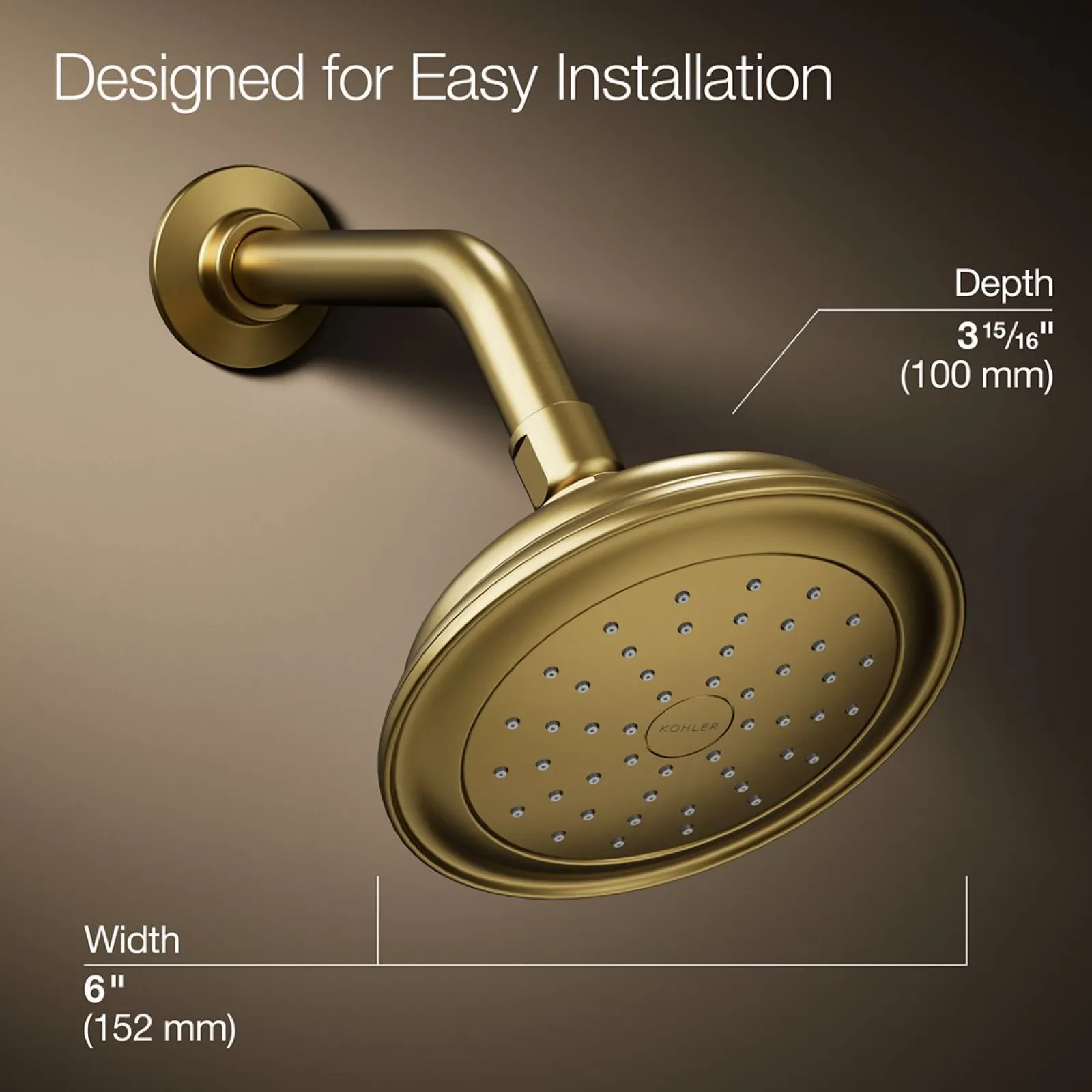 Single-function showerhead, 2.5 gpm^Kohler Outlet