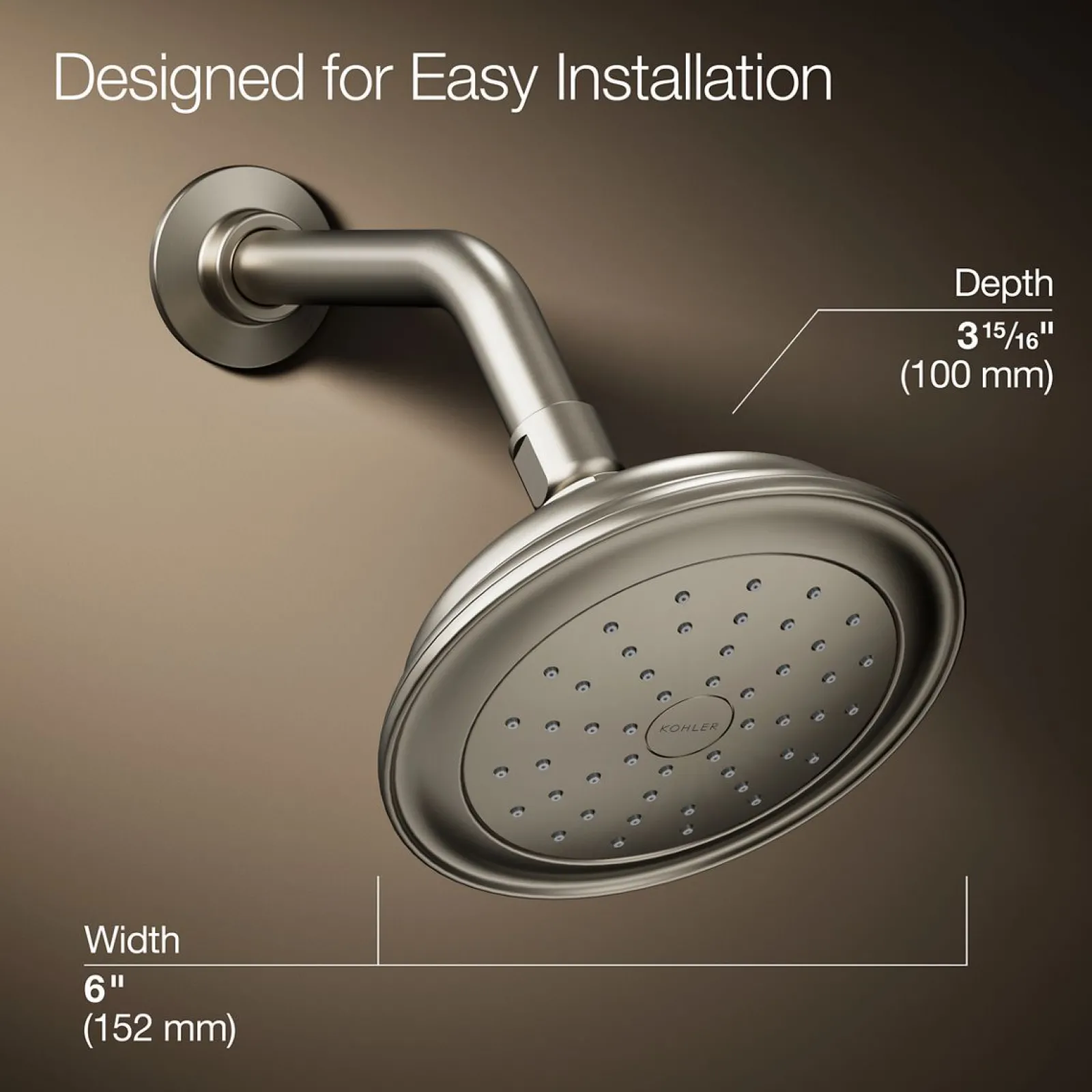 Single-function showerhead, 2.5 gpm^Kohler Outlet