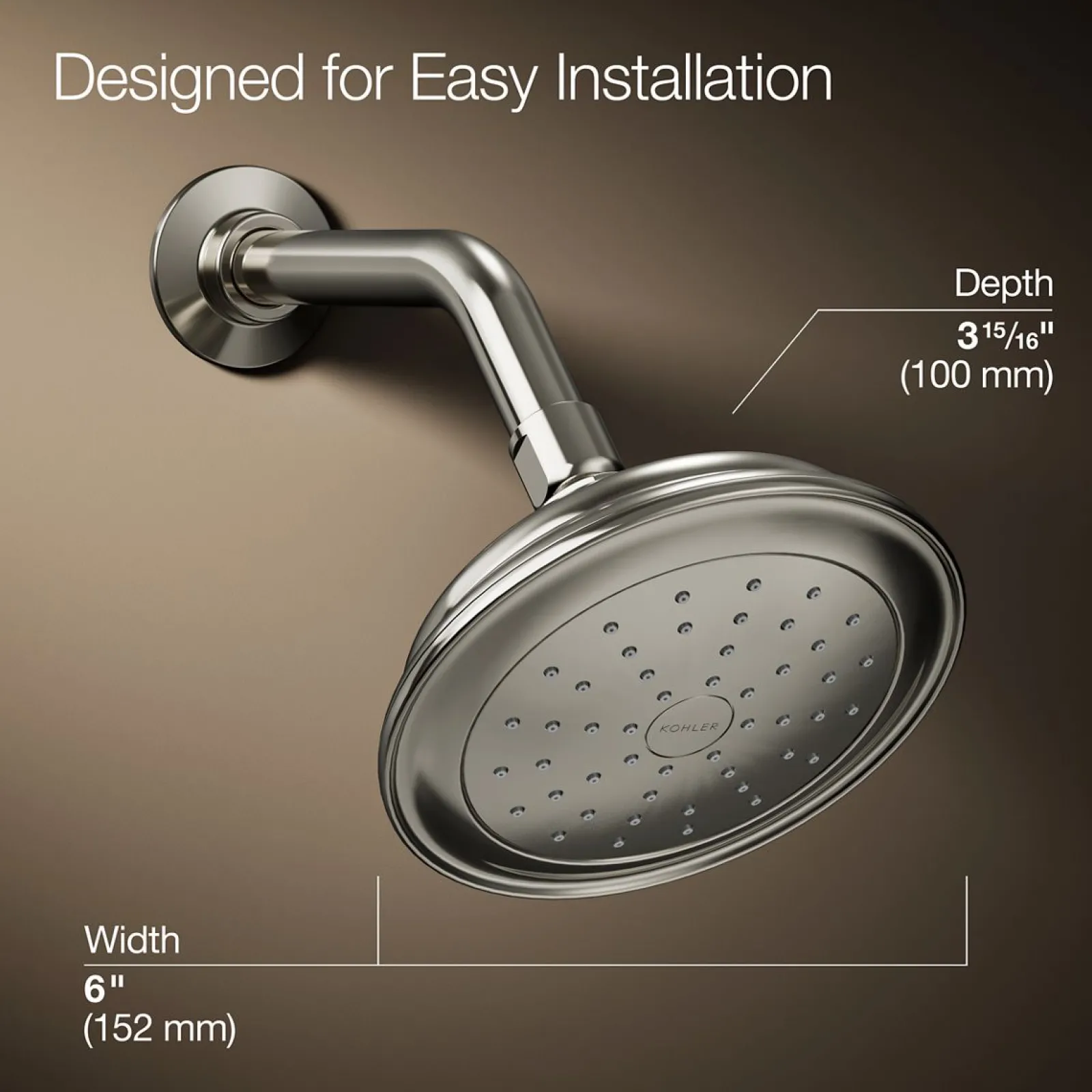 Single-function showerhead, 2.5 gpm^Kohler Outlet
