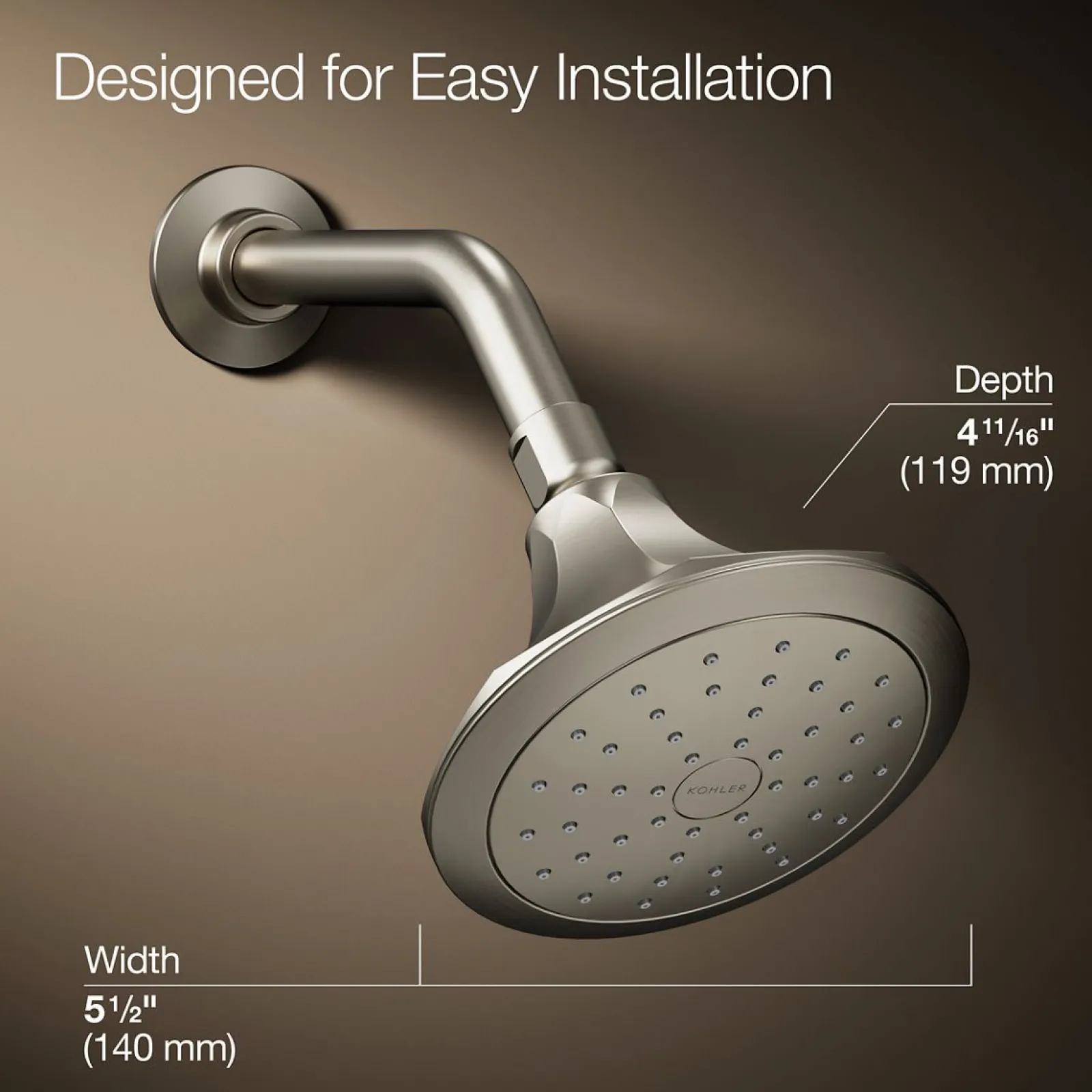 Single-function showerhead, 1.75 gpm^Kohler New