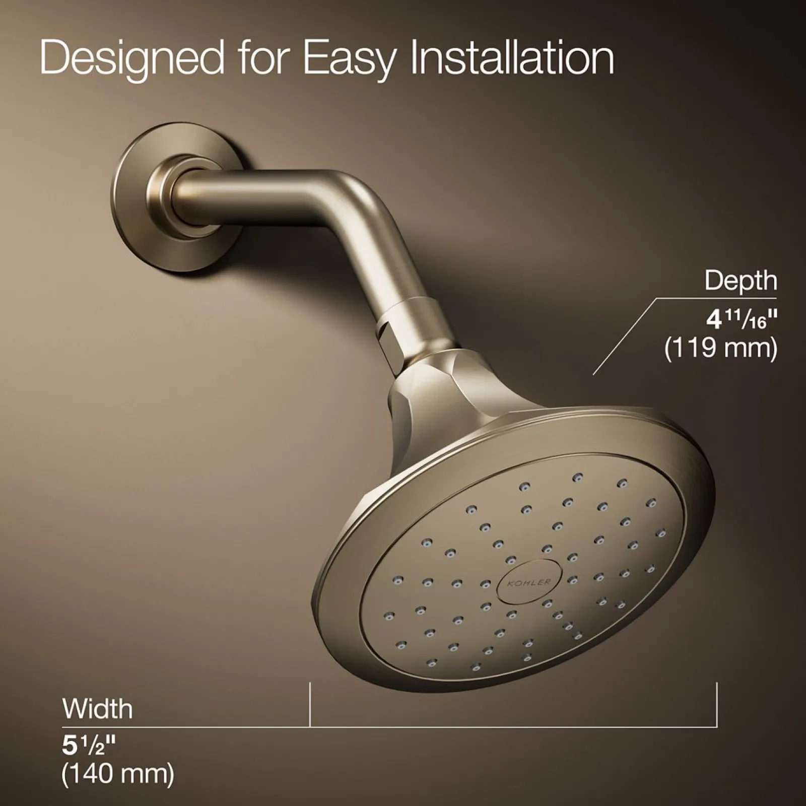Single-function showerhead, 1.75 gpm^Kohler New