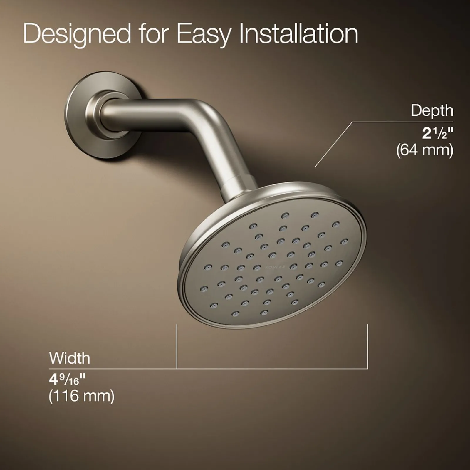 Single-function showerhead, 2.5 gpm^Kohler Online