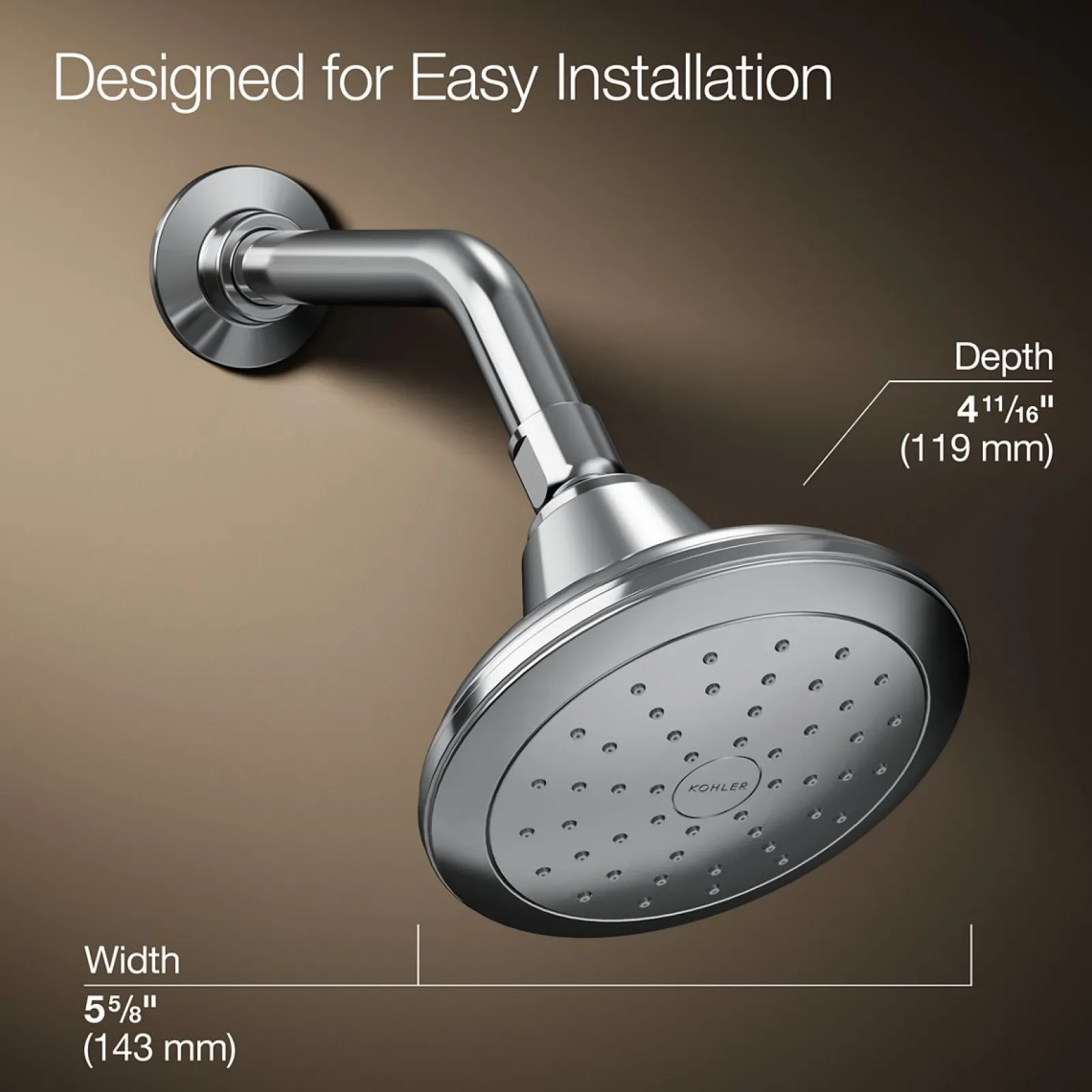 Single-function showerhead, 1.75 gpm^Kohler Hot