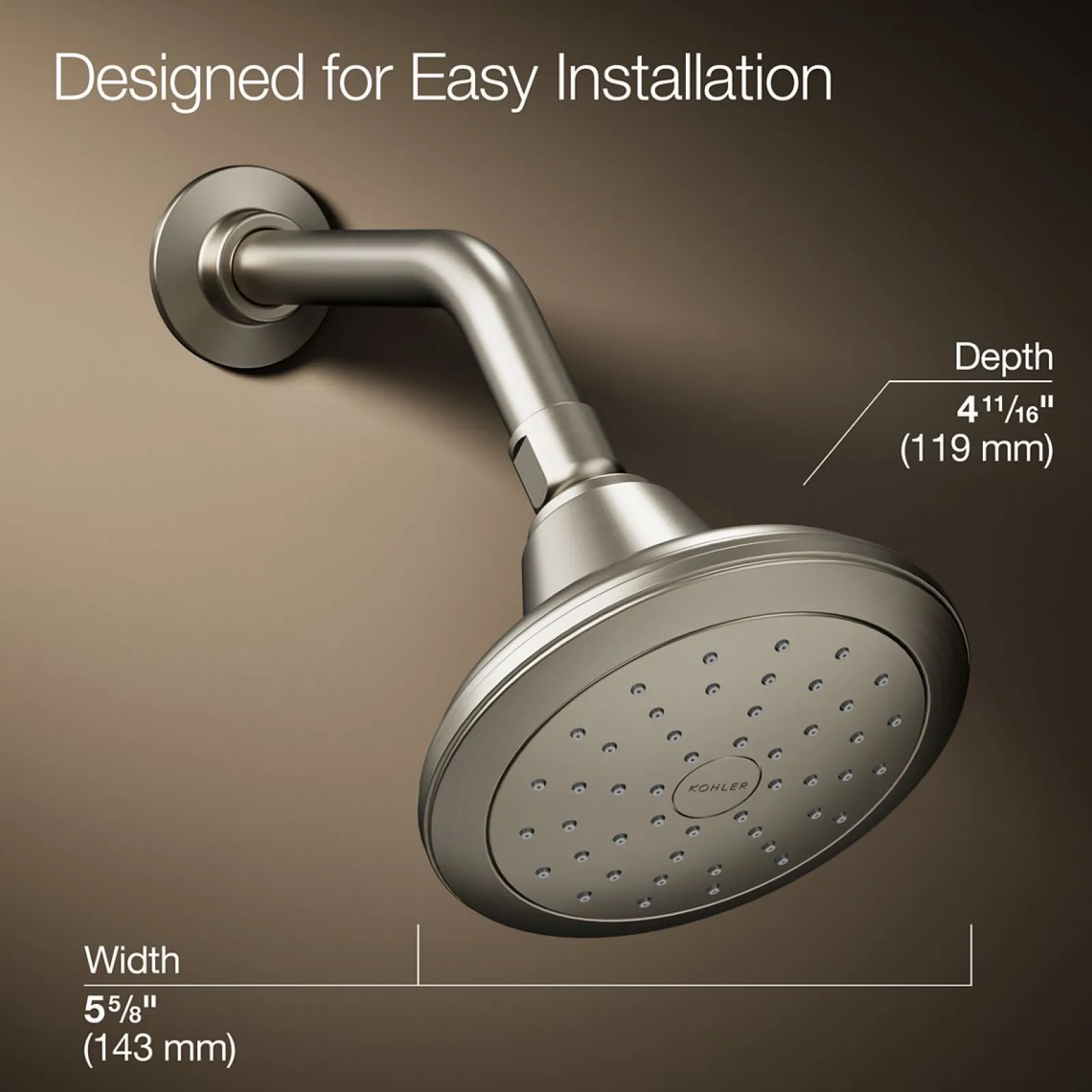 Single-function showerhead, 1.75 gpm^Kohler Hot