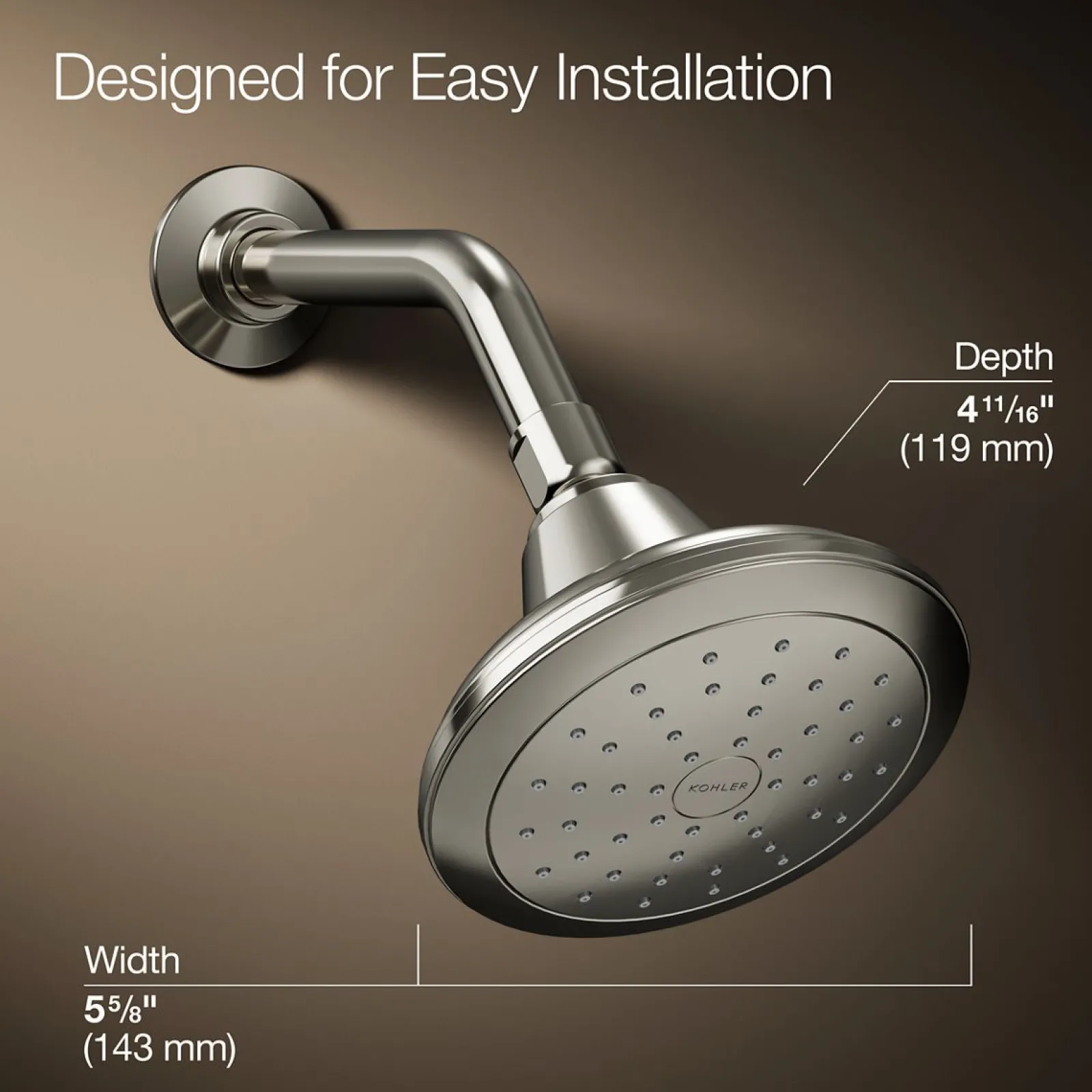 Single-function showerhead, 1.75 gpm^Kohler Hot