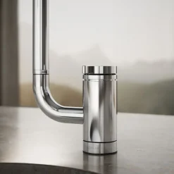 Single-handle bar sink faucet with two-function extended-reach spout^Kohler New