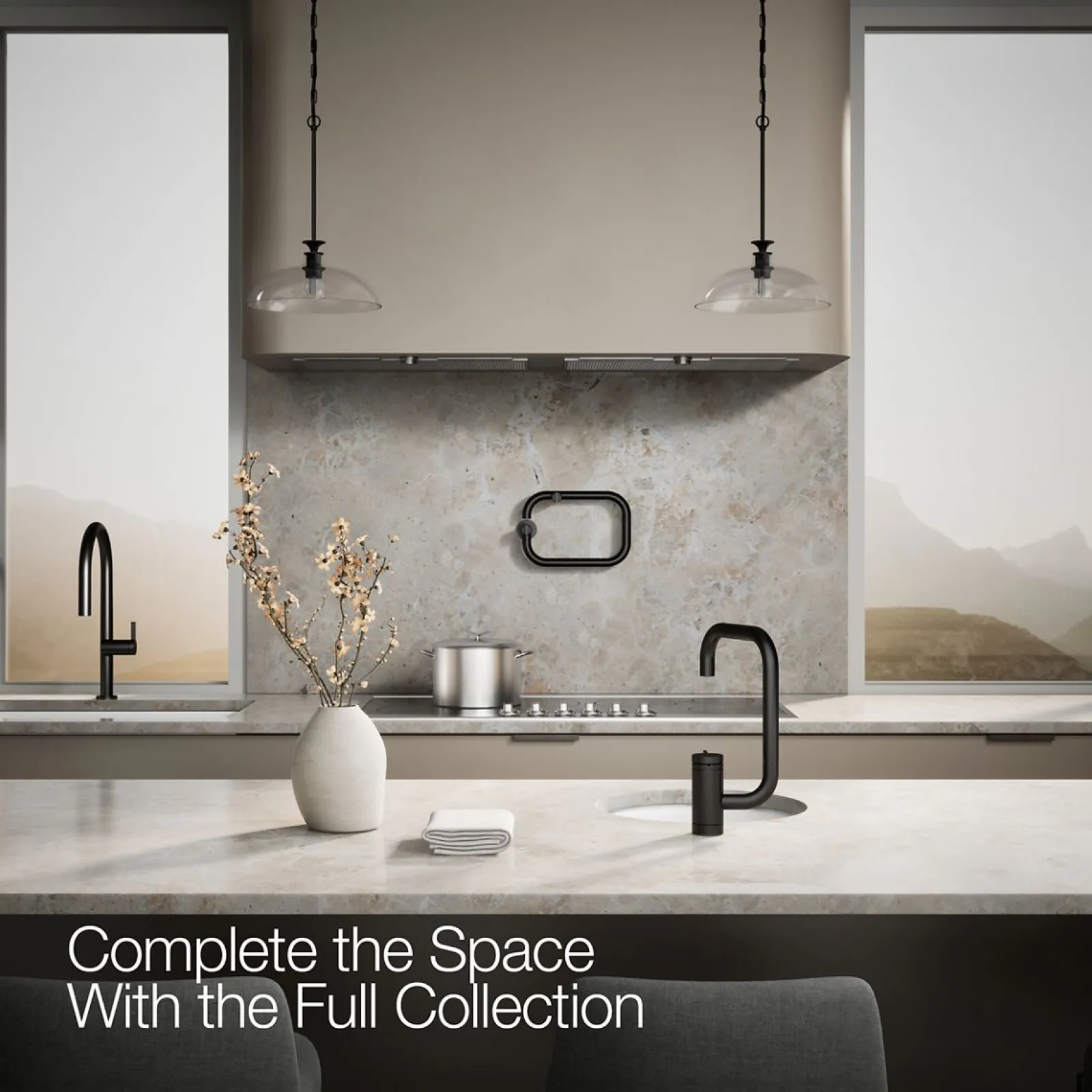 Single-handle bar sink faucet with two-function extended-reach spout^Kohler New