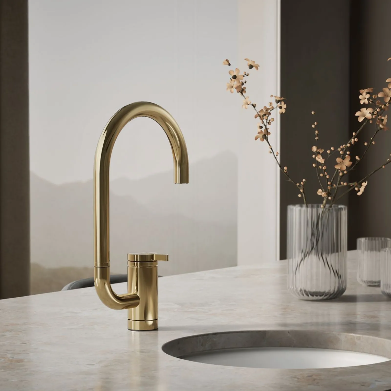 Single-handle bar sink faucet with two-function extended-reach spout^Kohler Clearance