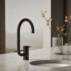 Single-handle bar sink faucet with two-function extended-reach spout^Kohler Clearance