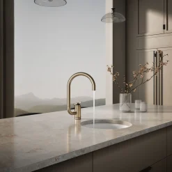 Single-handle bar sink faucet with two-function extended-reach spout^Kohler Clearance