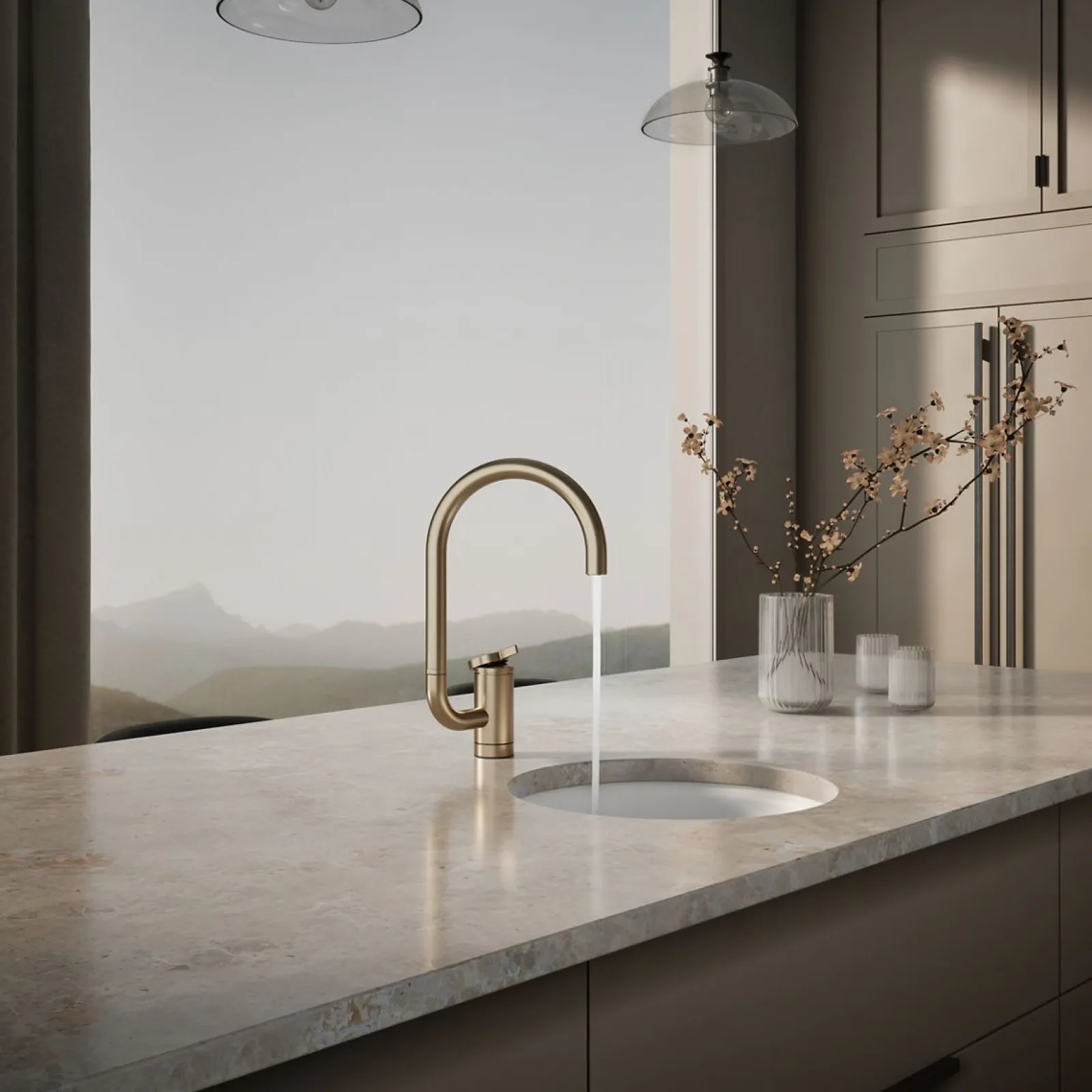 Single-handle bar sink faucet with two-function extended-reach spout^Kohler Clearance
