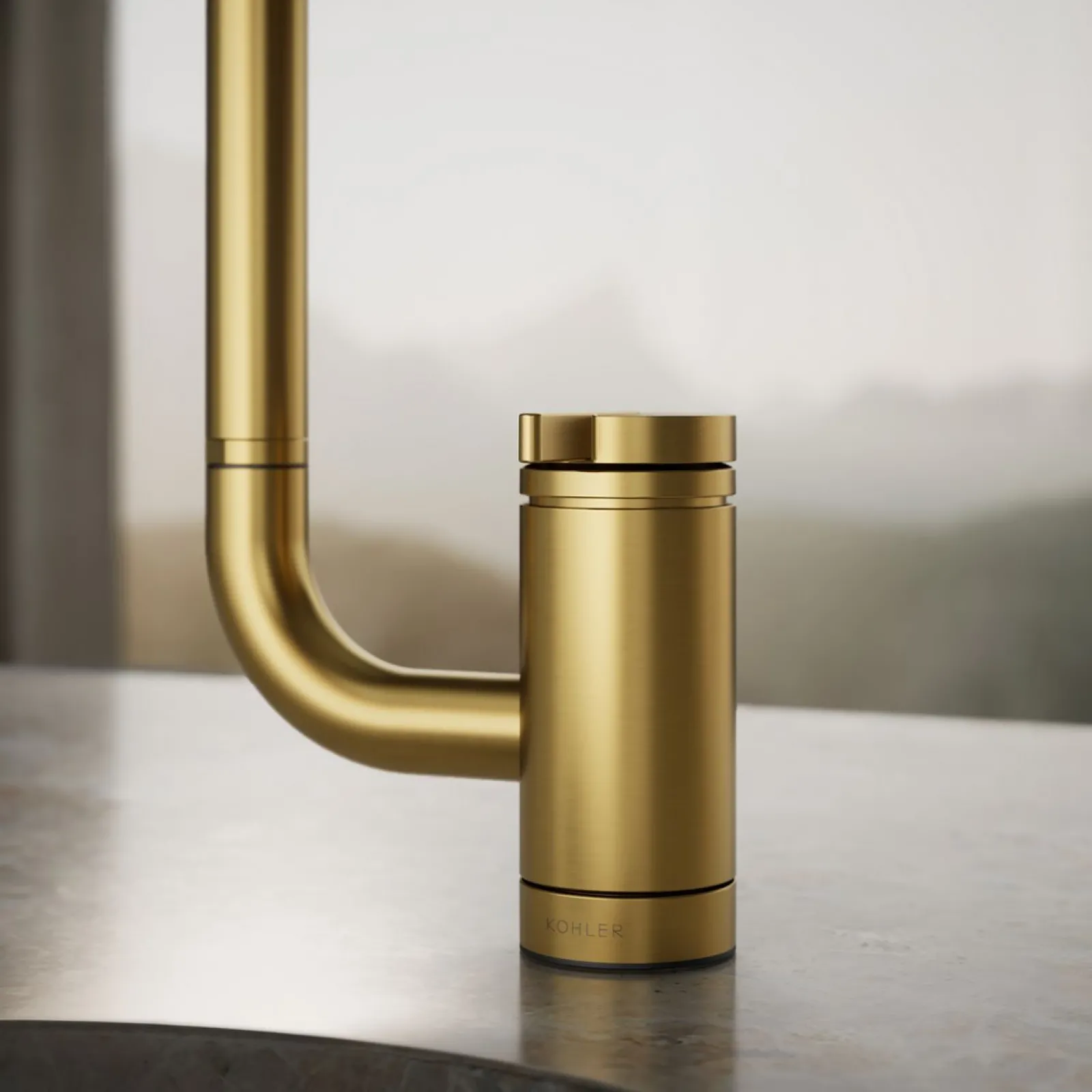 Single-handle bar sink faucet with two-function extended-reach spout^Kohler Clearance