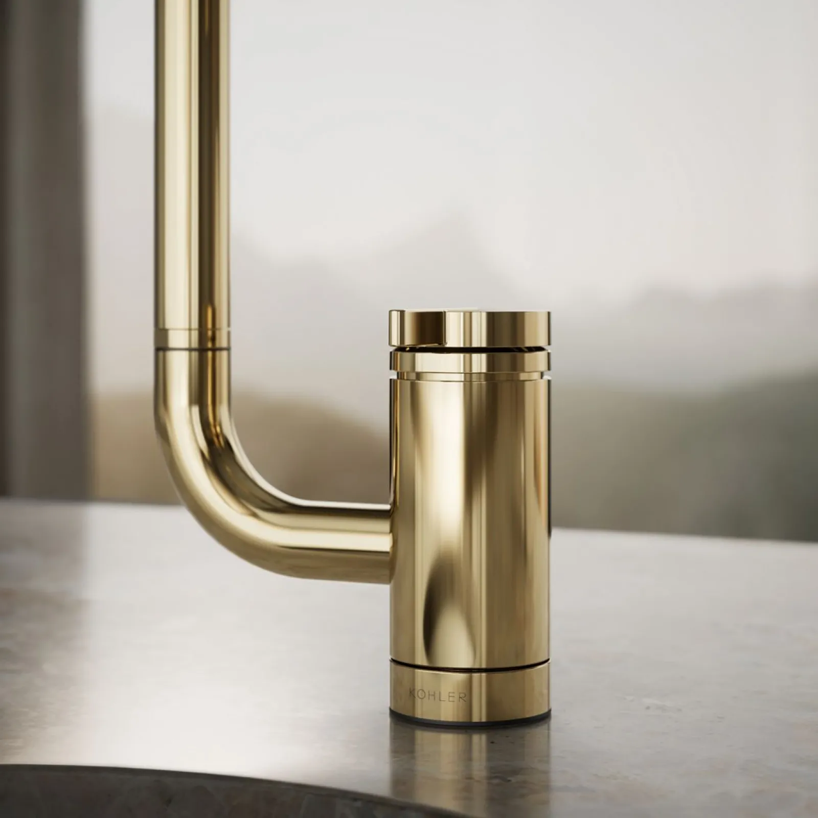 Single-handle bar sink faucet with two-function extended-reach spout^Kohler Clearance